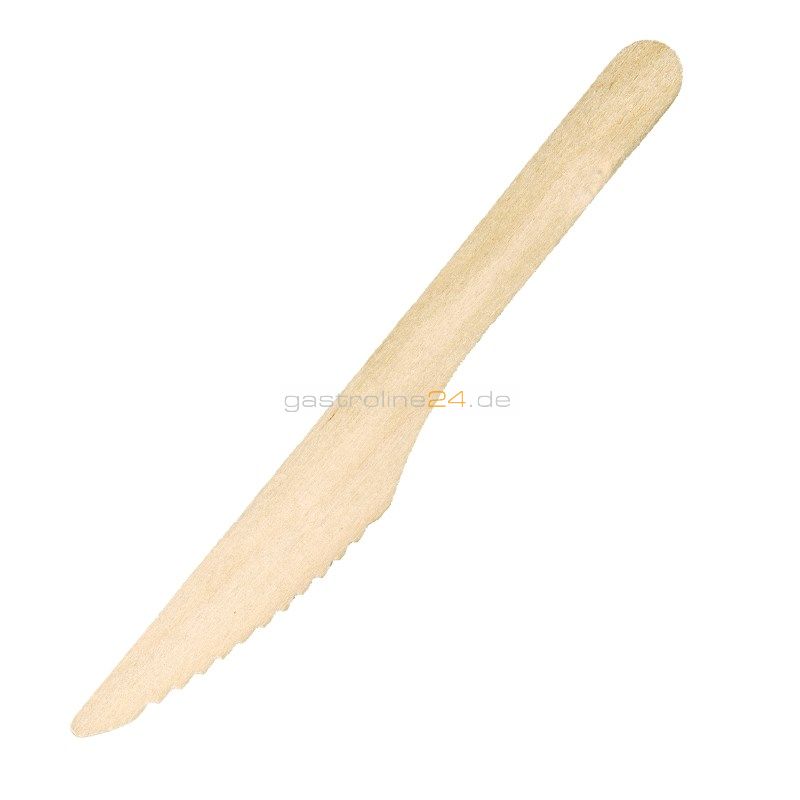 Couteau en bois 165mm - 100 pcs